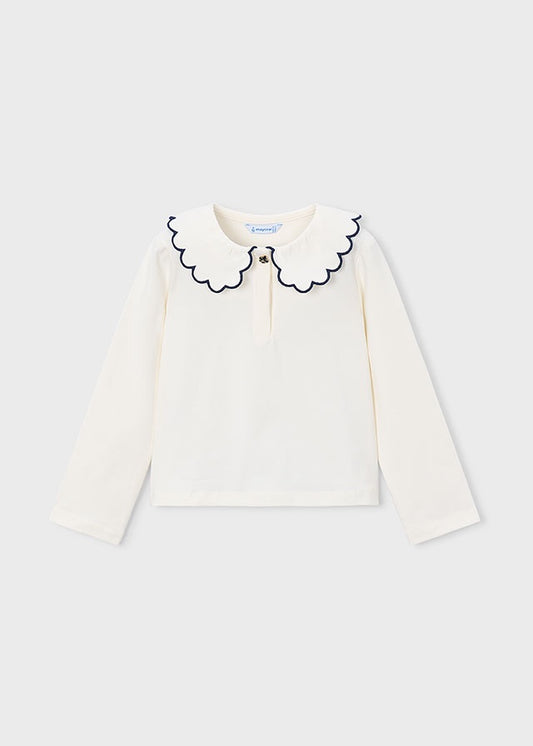 Scalloped LS Basic Kid Polo 131