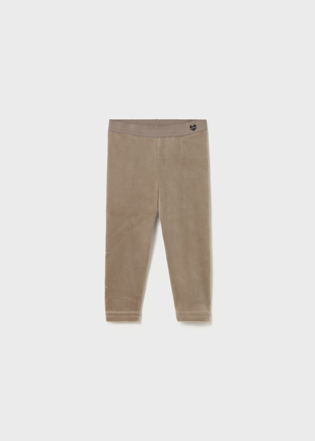 Neutral Plain Velvet Leggings 727