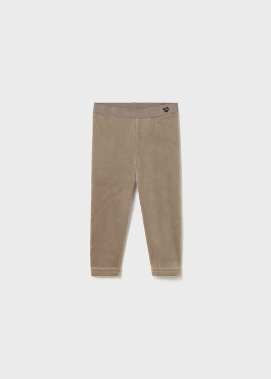 Neutral Plain Velvet Leggings 727