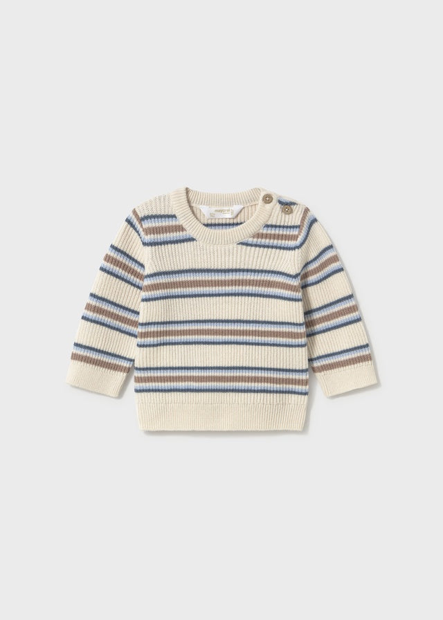 Brown and Blue Striped Sweater 2305