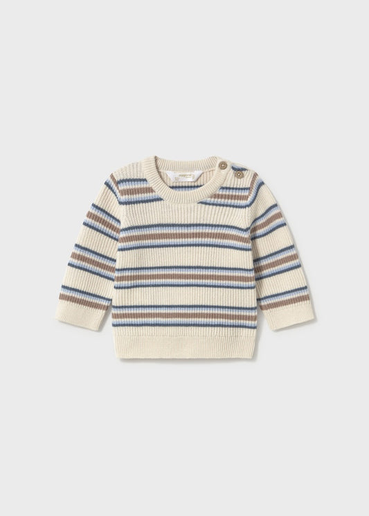 Brown and Blue Striped Sweater 2305