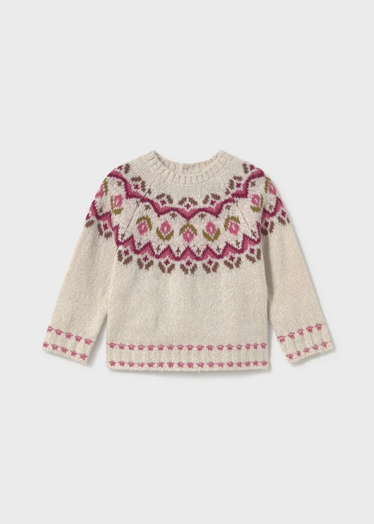 Flower Jacquard Toddler Jumper 2384