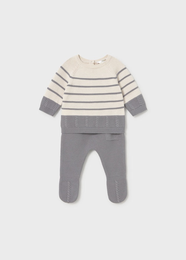 Striped Knit Leg Warmer Set 2505
