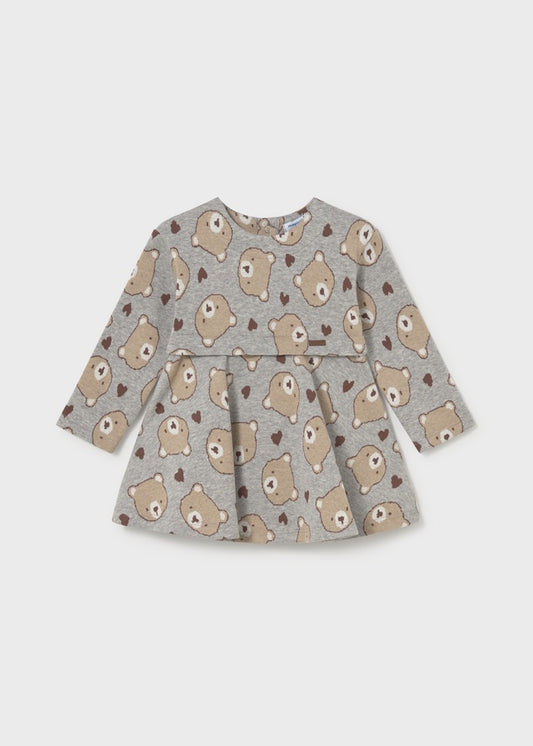 Bear Hearts Toddler Knit Dress 2905