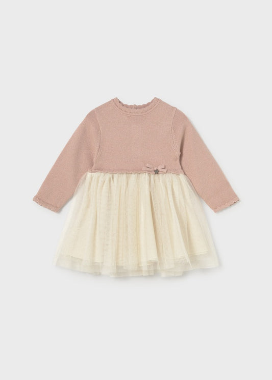 Soft Longsleeve Tulle Dress 2949