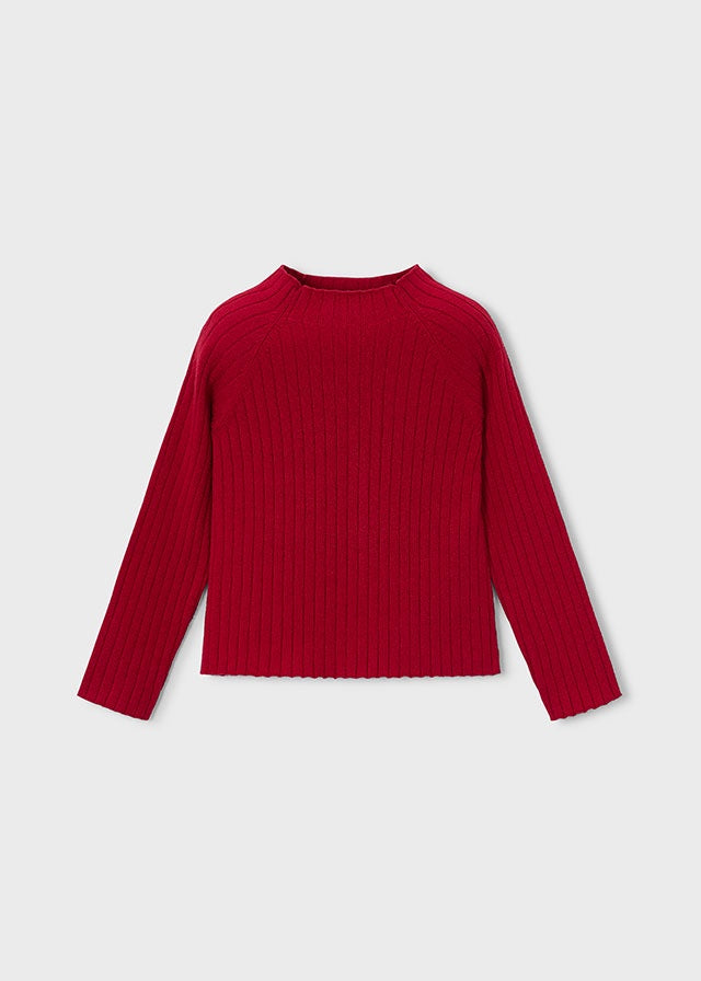 Ribbed Knit Kid Mockneck 4026