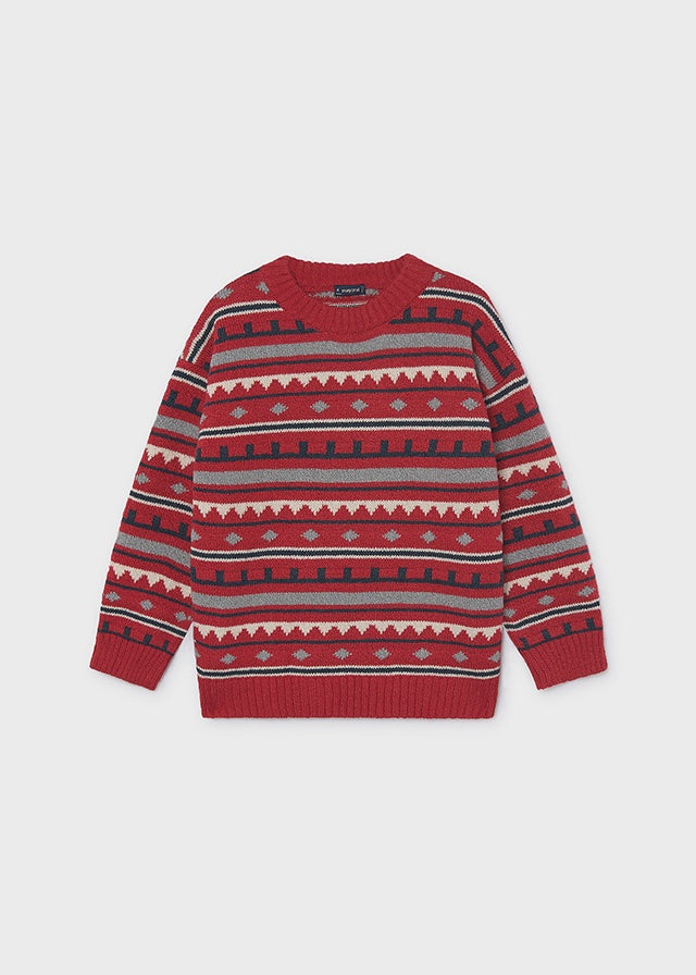 Patterned Kid Jacquard Jumper 4308