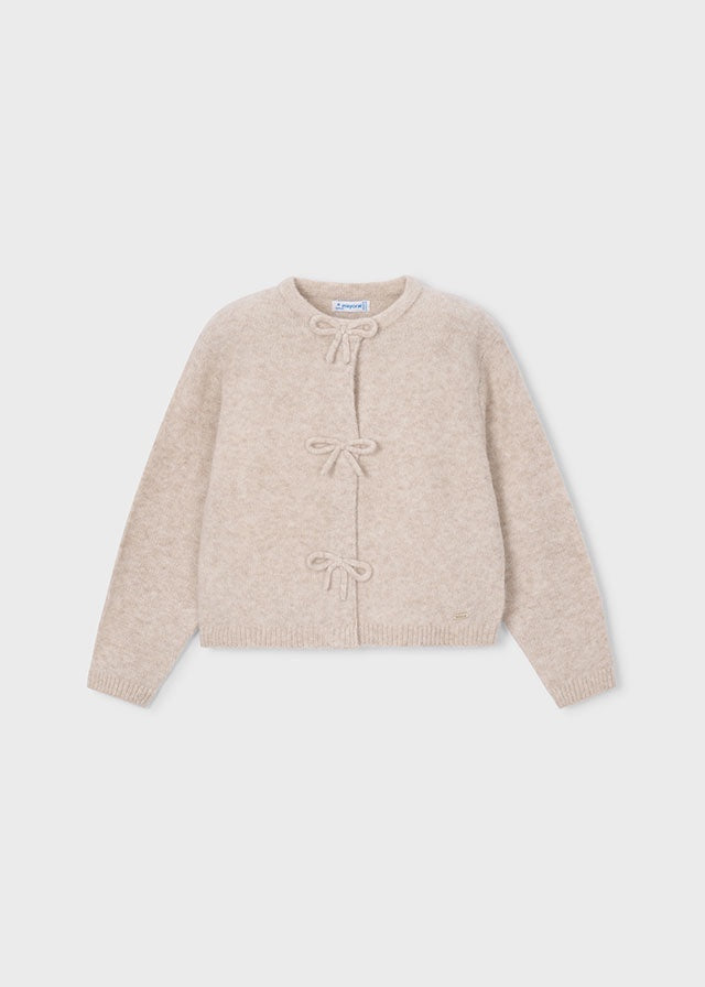 Bow Buttons Kid Knit Cardigan 4325