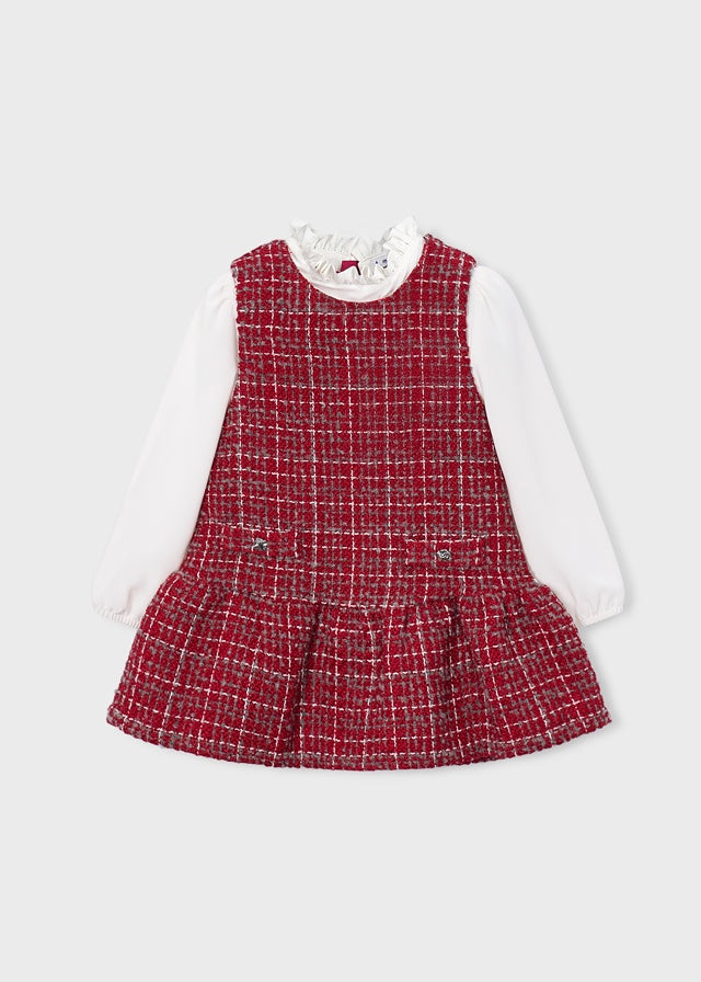 Combined LS Kid Pinafore Dress 4929