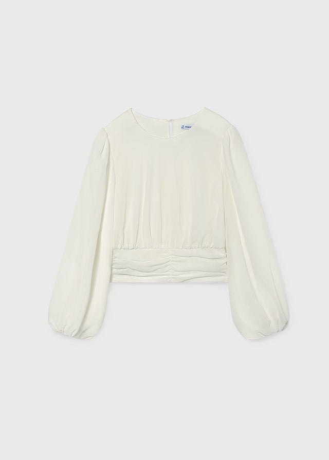 Bishop Sleeve Gauze Blouse 7102