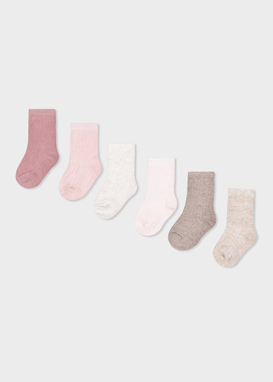 Pink 6 Sock Set 9110