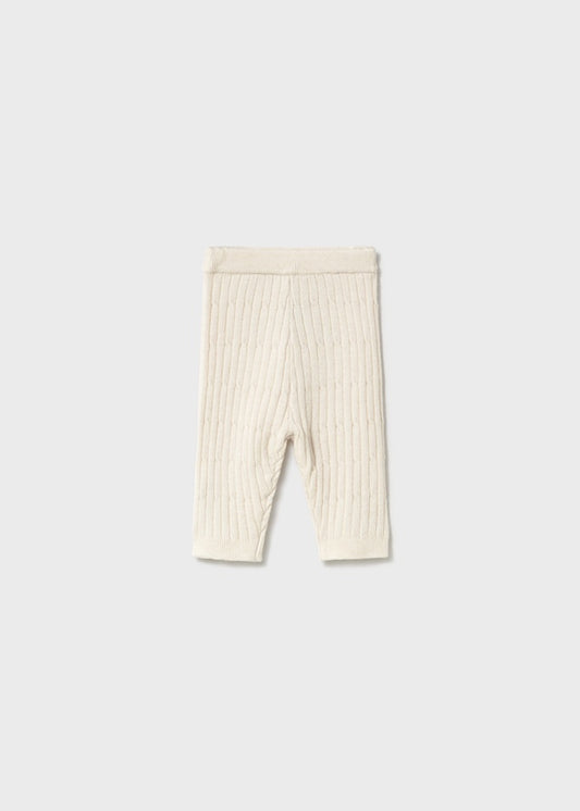 Knitted Cream Leggings 9117