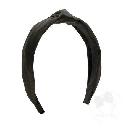 Satin Wrap Head Band With Knot