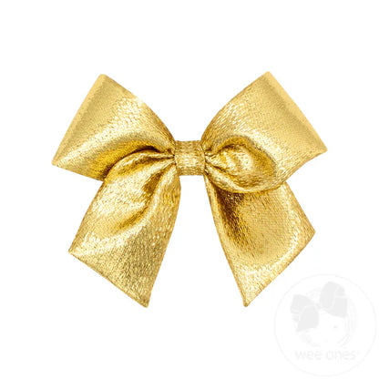 Metallic Lamé Bowtie with Tails