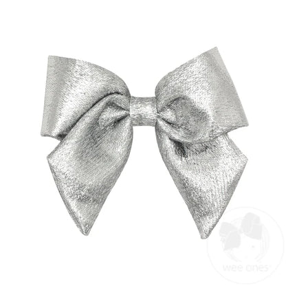 Metallic Lamé Bowtie with Tails