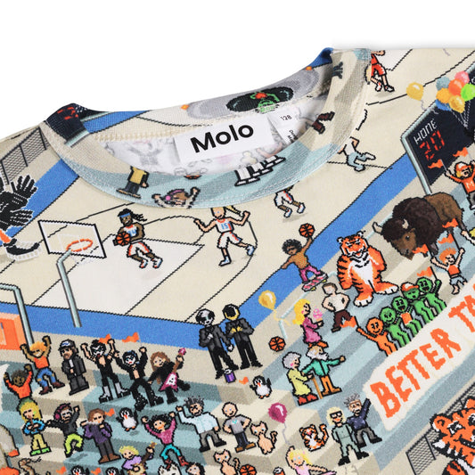 Rill Pixel Basket Kid LS Tee