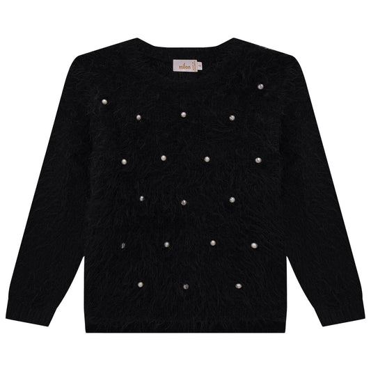 Embossed Crew Sweater