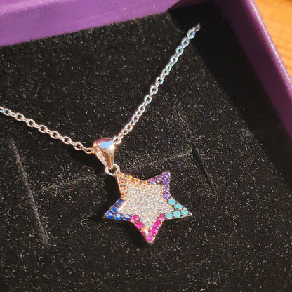 Multicolored Star Pendant