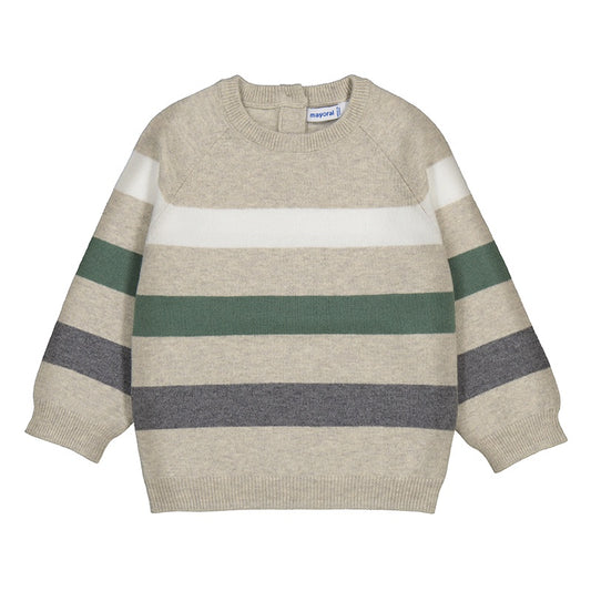 Cotton Wool Blend Chai Baby Block Sweater