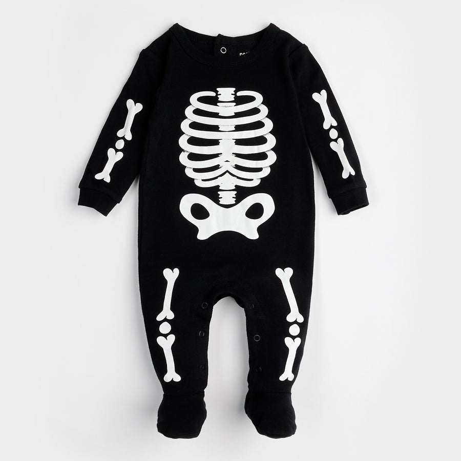Skeleton Body Footie Sleeper