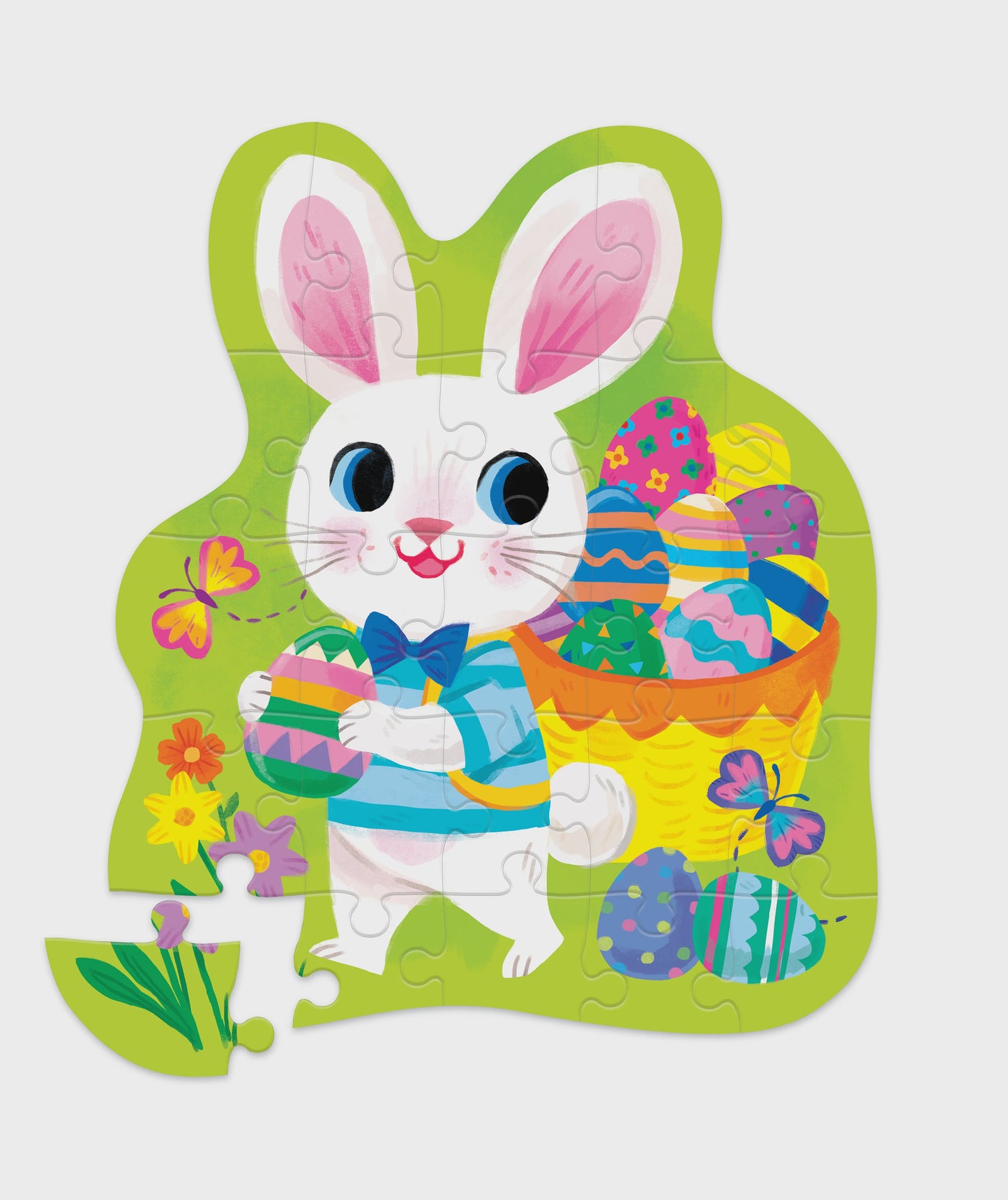 24 pc Shaped Puzzle Easter Egg Hunt