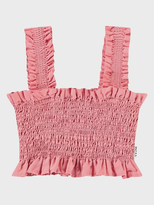 Rolfia Smock Kid Tank in Cloud Pink