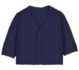 Dark Solid Buttoned Sweater 2531