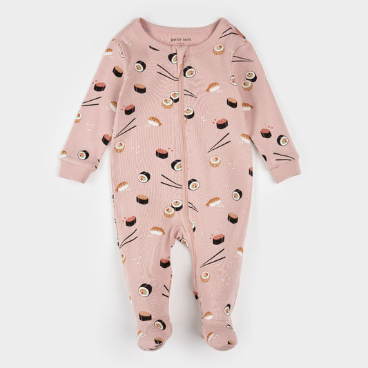 Sushi Print Footed Sleeper