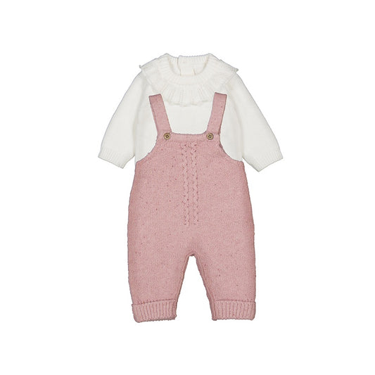 Orchid Dungaree w/ Flowy Collar Top