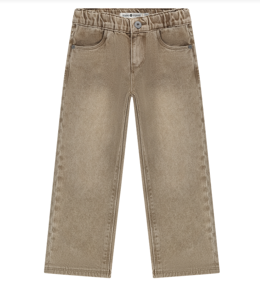 Sand Relaxed Fit Denim Kid Jeans