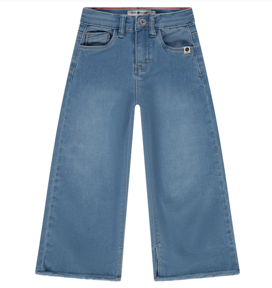 Wide Leg Blue Denim Pant