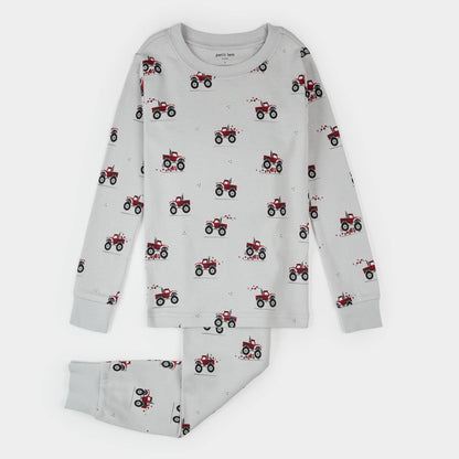 Grey Monster Truck LS Pajama Set