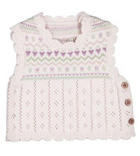 Knit Flower Vest 2757