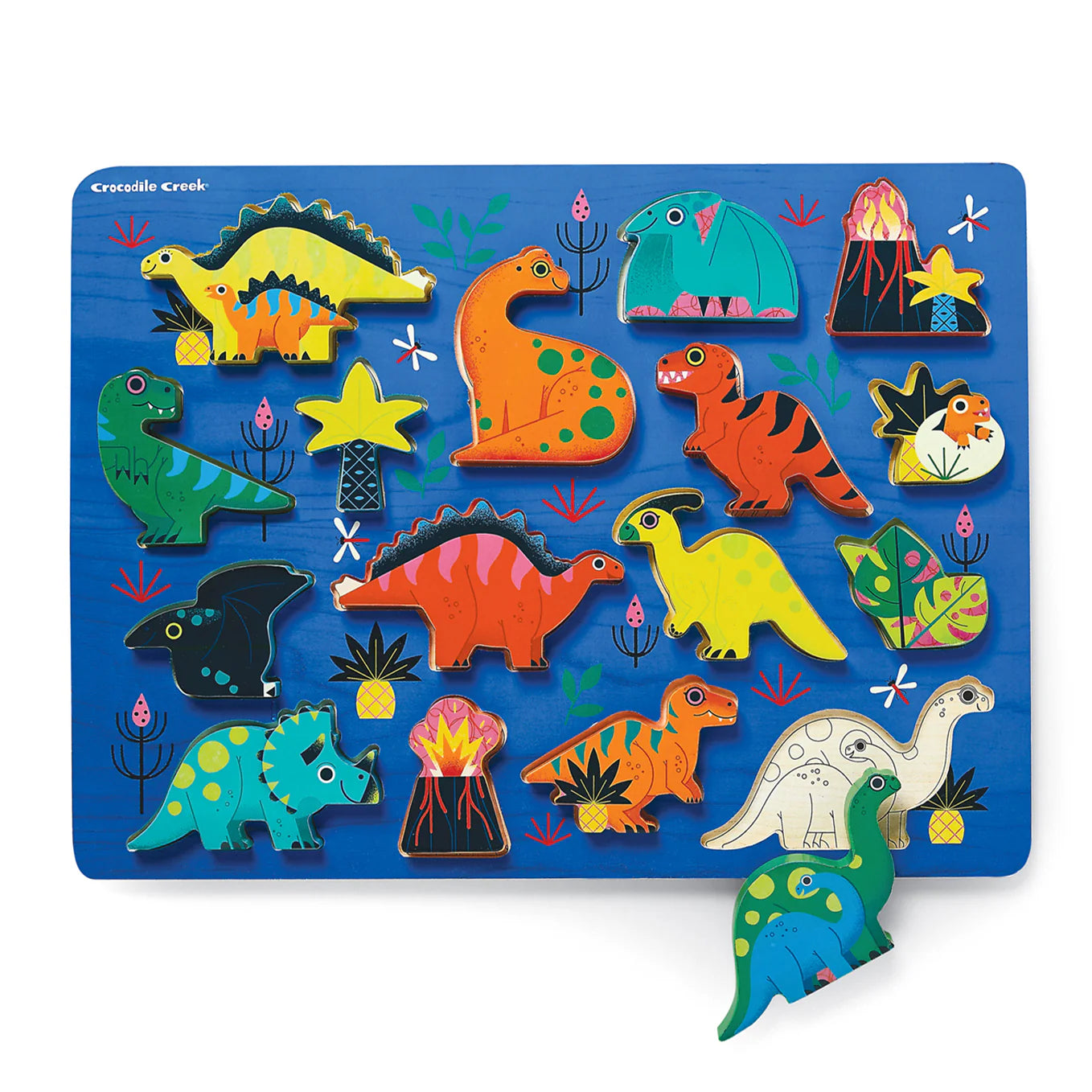 16-Piece Wood Puzzle - Dinosaur