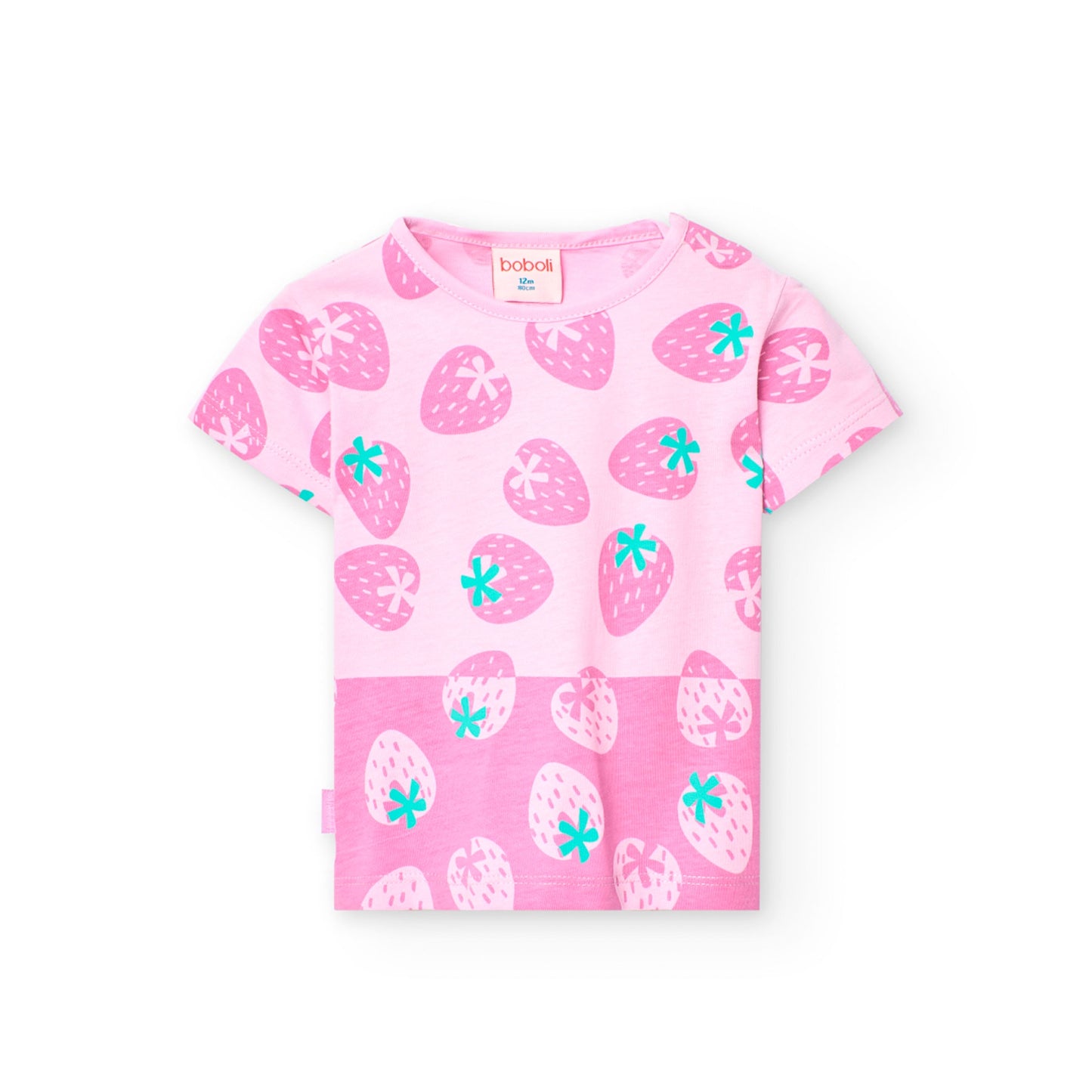 Strawberry Color Block SS Tee