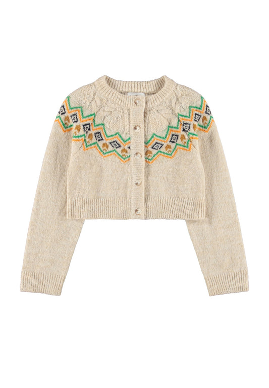 Gemma Pearled Fairisle Cardigan