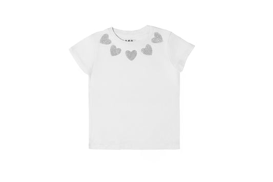 Toddler Heart Neckline Tee