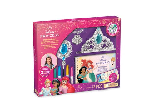 Doodle Gems Disney Princess-Inspired Book & Accessories Activity