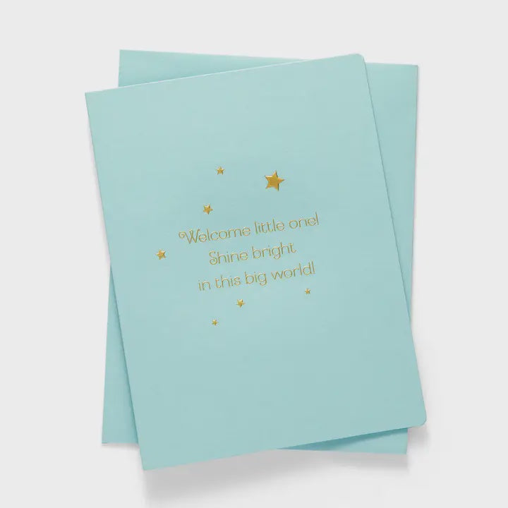 Shine Bright Little One | Engraved Greeting Card | Baby