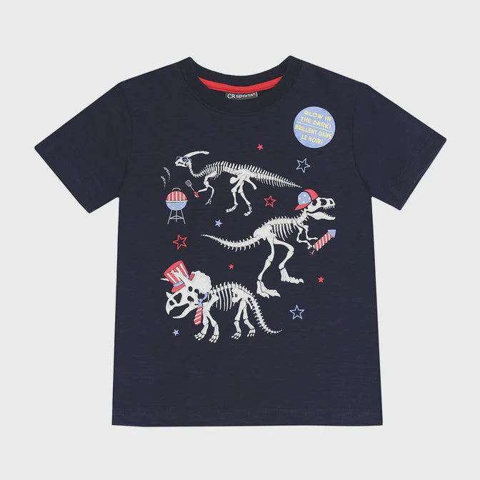 4th of July Dino Bones Tee