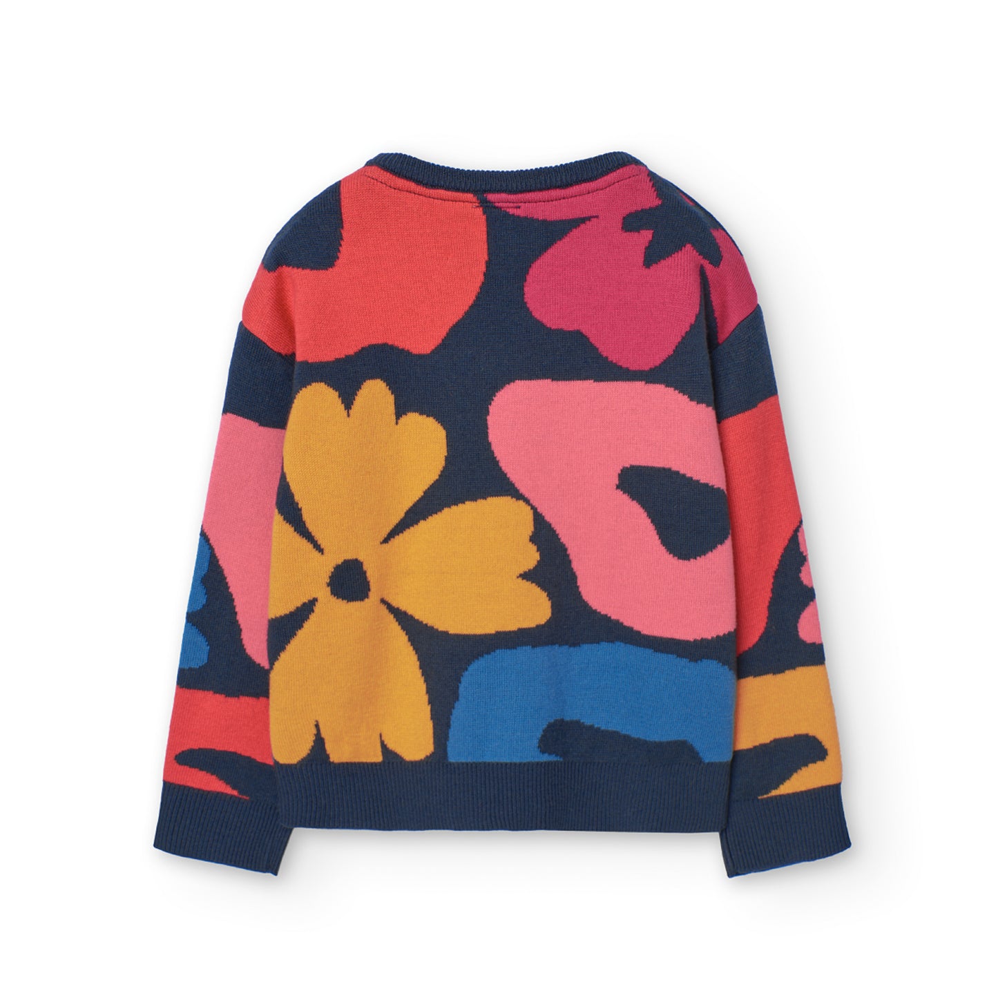 Large Floral LS Sweater