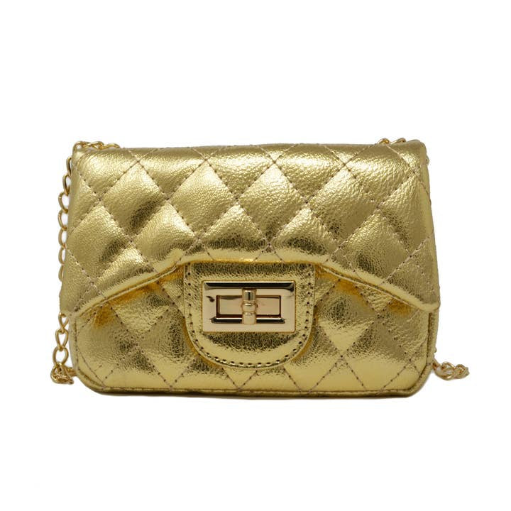 Metallic Classic Mini Purse | Gold