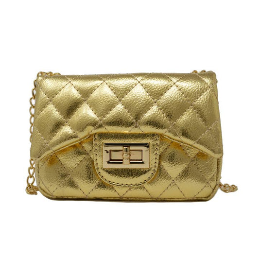 Metallic Classic Mini Purse | Gold