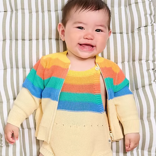 Rainbow Stripe Cardigan