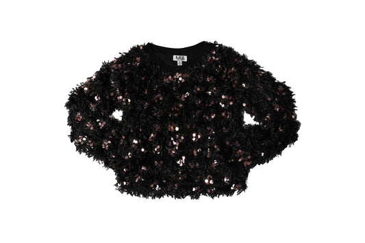Dark Multi-Textured Sweater