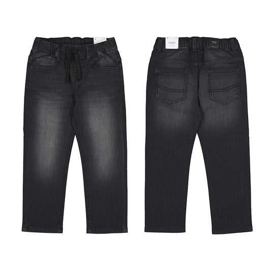 Washed Black Denim Toddler Pant