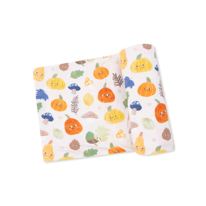 Autumn Pumpkins Swaddle Blanket