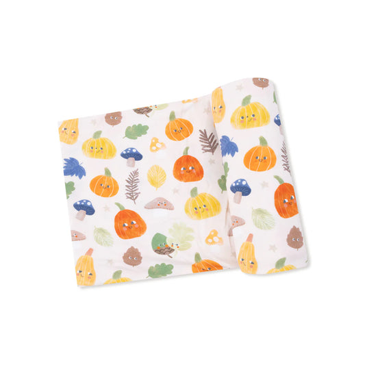 Autumn Pumpkins Swaddle Blanket