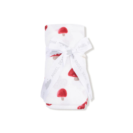 Painterly Mushrooms Swaddle Blanket