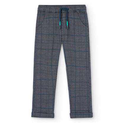 Plaid Trouser w/ Drawstring